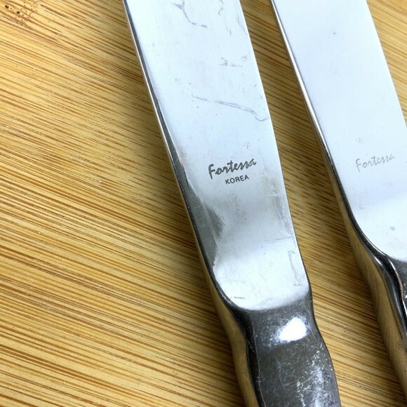 Pottery Barn Fortessa 18/10 Stainless Steel Dinner Knives Korea Set Of 2 - Picture 4 of 4